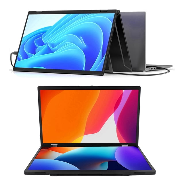 Stacked Laptop Screen Extender, 16:9 1920 X 1080P 15.6 inch Portable Laptop Display 60Hz Refresh for SWITCH