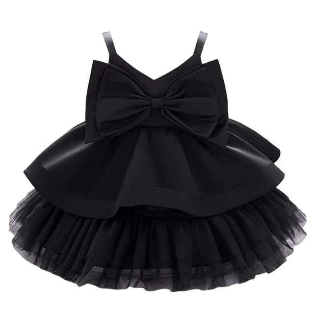 Robes pour Filles Robes de Tout-Petits Formelles Robes Noires pour Filles Robe de Concours Robes de Pâques pour Filles Mode pour Filles