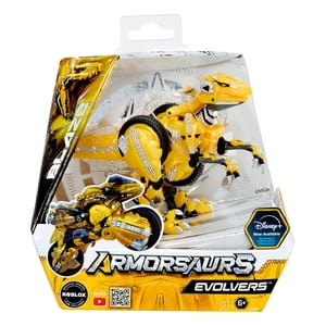 Armorsaurs Evolver Blaze Transforming Raptor to Vehicle Toy, 2-in-1 Dino Figure with Multi-Step Conversion, Kids, Boys, Girls, Ages 6+