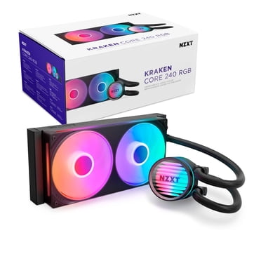 NZXT Kraken Core 240 RGB - AIO CPU Liquid Cooler - 240 mm Radiator - 240 mm Single-Frame Fan - Compatible with Intel&reg; LGA 1851/1700/1200/115X & A