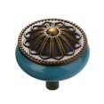 thumbnail image 1 of Abbracc 10xVintage Céramique Rond Armoire Tirer Boutons Bleu, 1 of 3