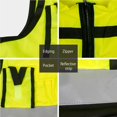 thumbnail image 4 of maskred Reflective Safety Vest High-Visibility Vest with Front Pockets Safety Jacket  for Ultra Light for Construction Cyclists No.3, 4 of 6
