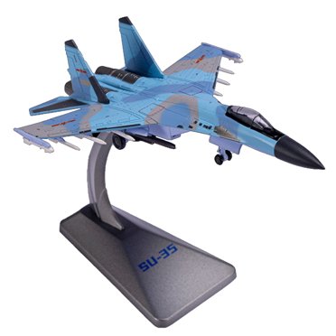 GUYUTING Russia Sukhoi Su-35 Flanker Fighter Model Airplane, High-Detail Alloy+PC, Excellent for Birthday & Christmas Gifts