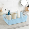 thumbnail image 4 of Cagogo Plastic Storage Baskets Organizer Bins, Multi-Purpose Bathroom Shower Caddy LaundryToyBasket, Waterproof Easy Clean Rectangular Basket for Kitchen Bedroom Countertop Decor, 4 of 6