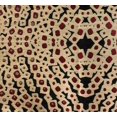 thumbnail image 3 of Plutus PBRA1378-2424-DP Coussin Décoratif de Luxe en Gemmes Écarlate Rouge et Noir, 24 x 24 Po, 3 of 3