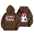 thumbnail image 1 of WEAIXIMIUNG Womens Sweatshirt Graphic Ladies' Letter Printed Hooded Sweatshirt, 1 of 5