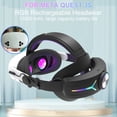 thumbnail image 3 of Compatible avec Meta Quest 3/3S Casque VR - Sangle de Tête RGB Ajustable avec Batterie 12000mAh pour Prolonger le Temps de Jeu, 3 of 5