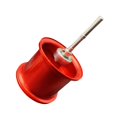 thumbnail image 4 of Almencla Fishing Reel Spool Aluminum Lightweight Baitcasting Reel Spool for cc80 CR80 Red, 4 of 8