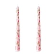 thumbnail image 2 of Birdeem Long Taper Candles for Wedding Decor,Unscented with Floral Print,Romantic Dinner Candles,9.8 Inch,Set of Two, 2 of 9