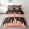 thumbnail image 2 of YST Cheerleader 7-Piece Comforter Set, Black Dusty Pink Dance Bedding Set, Full, 2 of 4