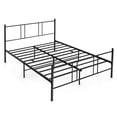 thumbnail image 2 of Gymax Lit Plateforme Pleine Grandeur avec Tête de Lit Base de Matelas Robuste Chambre, 2 of 10