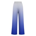 thumbnail image 4 of Pants for Women, Womens Fashionable Striped Printed Drawstring Wide Leg Pants, 4 of 5
