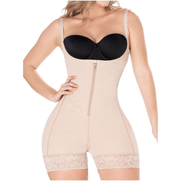 Fajas Colombianas Reductoras Postpartum Shapewear Girdle for Women Beige XS