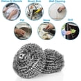 thumbnail image 3 of CHUANK Household Stainless Steel Pot Pan Scrubber Cleaning Ball Tool-6Pcs, 3 of 6