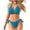 Sky Blue, variant on Kyusrd Bikini Sets For Women Two Piece Swimsuits Summer Beach Swim Bathing Suits Women's Sports Printing Matching Zipper Slim Jumpsuit Sports Surf Suit Swimsuit
