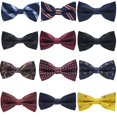 thumbnail image 4 of tredstone Men Colorful Pattern Formal Necktie Adult Male Business Meeting Wedding Polyester Yarn Bowtie, 4 of 9