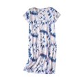 thumbnail image 1 of Kcodviy Chemise de Nuit en Coton pour Femme, Vêtements de Nuit Mignons, Robes de Nuit pour Femmes, Chemise à Manches Courtes, Robe de Nuit Décontractée pour Femmes, Robe de Sommeil Imprimée, 1 of 3