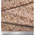 thumbnail image 3 of Soimoi Poly Georgette Fabric Leaves & Floral Batik Print Sewing Fabric Yard 52 Inch Wide, 3 of 3