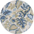 thumbnail image 1 of HomeRoots 353047 5 ft. 6 in. Round Polyester Ivory Area Rug, 1 of 1