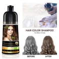 thumbnail image 3 of Herbishh Chestnut Brown Color Shampoo for Gray Hair, Permanent, Men & Women (500 ml), 3 of 9