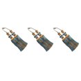 thumbnail image 4 of Decodeary 2pack/lot Haut Rideau Pompon Facile à Excellent Décor pour une Large Application Polyester Approprié Haut Bleu Clair 3Set, 4 of 6