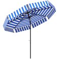 thumbnail image 1 of Outsunny Parasol de Patio 8,7 Pi, Parasol Inclinable avec Manivelle, Bleu Marine, 1 of 10