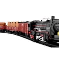 thumbnail image 2 of Battery Operated Engine Electric Train Toy with Lights & Sound Cargo Cars & Tracks Railway Track Play Set Toys Gift, 2 of 2