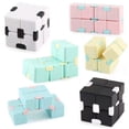 thumbnail image 4 of Magic Cube Toy Sensory Anxiety Magic Cube Magic Relief Toy Plastic Portable Pocket Cube for Children Adults, Green, 4 of 8