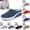 Navy, variant on longantii Womens Orthopedic Shoes Arch Support Slip on Non Slip Sneakers Wide Width Mesh Stretch Business Casual Shoes Soft 2026 New Foam Shoes Black