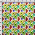 thumbnail image 4 of oneOone Georgette Viscose Light Green Fabric Floral Sewing Material Print Fabric By The Yard 42 Inch Wide, 4 of 4