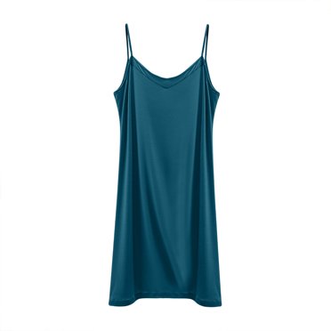 cfhntfmh Womens Sleeveless Nightgown Full Slip Nightshirt Loose Comfy Nightwear Mid Length Loungewear Soft Nightdress