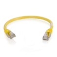 thumbnail image 1 of Câble de Réseau Ethernet Cat6 de 1 Pi Sans Accroc avec Blindage-STP - Jaune, 1 of 1