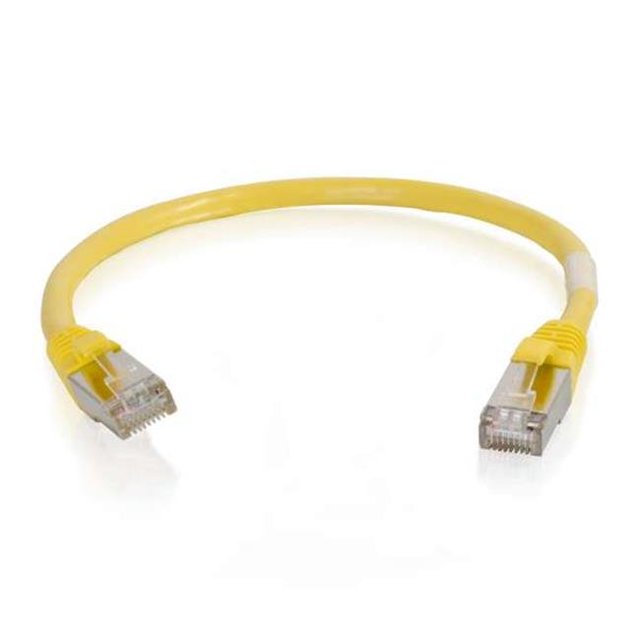 Câble de Réseau Ethernet Cat6 de 1 Pi Sans Accroc avec Blindage-STP - Jaune