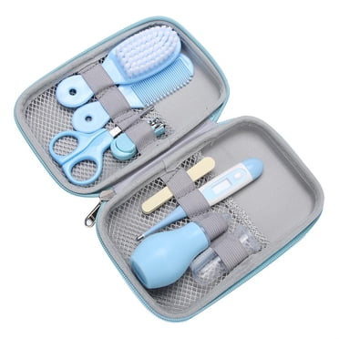 8pcs Baby Care Tools Convenient Daily Baby Nail Clipper Scissors Hair Brush Comb Manicure Care Kit