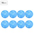thumbnail image 4 of HLONK 50 Pack Solid Color Hollow Air Flow Golf Practice Balls  Blue - Perfect for Indoor Use and Kids, 4 of 8