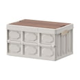 thumbnail image 2 of Meitianfacai Outdoor Camping Storage Box Folding Box Camping Organizing Box Car Trunk Storage Box Wooden Lid Clothing Storage Box 20L Capacity, 2 of 9