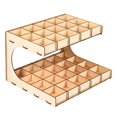 thumbnail image 4 of Tachiuwa DIY Wooden Paint Rack Stand Painting Ink Bottle Storage Holder Organizer Pigment 2-layer 35-grid, 4 of 8