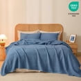thumbnail image 4 of PHF 100% Cotton Waffle Weave Blanket Queen Size for Bed, Soft Lightweight & Breathable, All-Season Comfort, 300 GSM Luxury Aesthetic Blanket for Home, 4 of 7