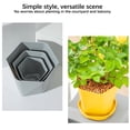 thumbnail image 4 of facefd Flowerpot Gardening Base Container Garden Ornament Multiple Colors Plant Planter Practical Portable Fashionable White White, 4 of 6