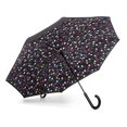 thumbnail image 1 of The totes InBrella Reverse Close Umbrella, Raindrops, One Size, Inbrella Reverse Auto Close Stick Umbrella With J Hook, Wind & Rainproof, 1 of 6
