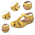 thumbnail image 4 of Mepaouo Womens Arch Support Orthopedic Sandals Closed Toe Ankle Strap Summer Hollow out Wedge Shoes, 4 of 6