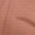 thumbnail image 1 of oneOone Georgette Viscose Rust Brown Fabric Chevron Sewing Material Print Fabric By The Yard 42 Inch Wide, 1 of 4