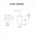 thumbnail image 2 of Dainolite CAG-2046C-AGB Chandelier, 2 of 3