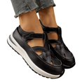thumbnail image 1 of Espadrilles Mode Épaisses à Plateforme pour Femmes Tendance Printemps Été Ajourées à Bout Fermé Sandales de Marche Chaussures, 1 of 9