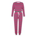 thumbnail image 5 of Plebaso Ensemble 2 Pcs Garçons Filles Tenues Rayées Manches Longues Col Rond Hauts Joggeurs Vêtements Décontractés Enfants, 5 of 5