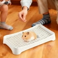thumbnail image 4 of Small Animal Litter with Removable Grate Potty Trainer for Rabbits Pigs and Hamsters, 4 of 5