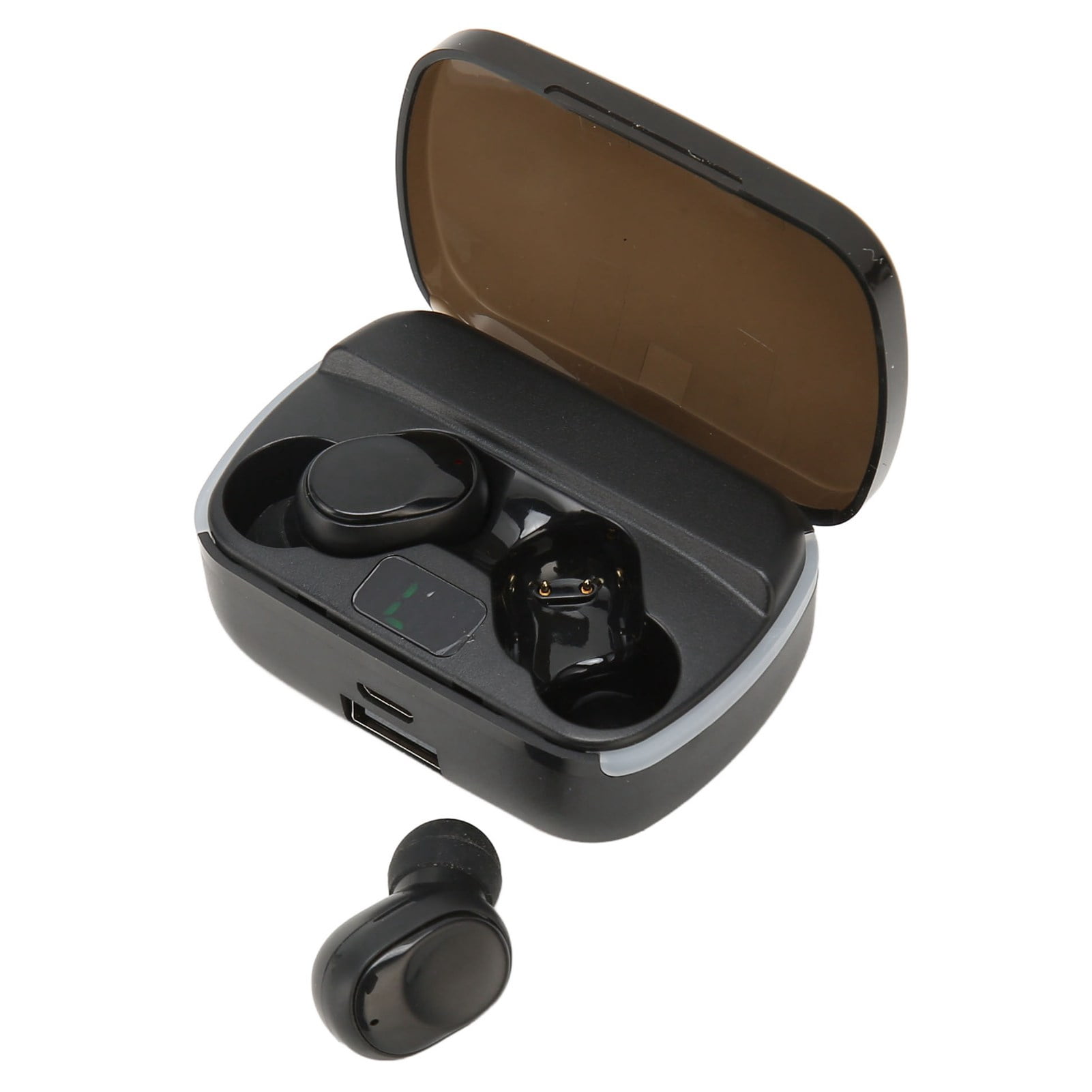 5.3 Earbuds, ABS Ergonomic Stereo  Earbuds Noise Cancelling IPX7 Waterproof with Charging Case for Phone for Exercise
