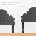 thumbnail image 3 of Diana Tufted Performance Velvet Full Queen Headboard Charcoal, 3 of 11