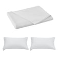 thumbnail image 2 of Chmadoxn Solid Color Fiber Bedspread Coverlet Set Washable White Sheets, 2 of 6