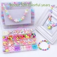 thumbnail image 3 of Kids DIY Jewelry Making Kit for Ages 4-6: 24 Compartments with "Warm Spring Colors" Beads, 9-Piece Tool Set – Educational Plastic Toy to Boost Intelligence, Hand-Eye Coordination & Creativity in, 3 of 6